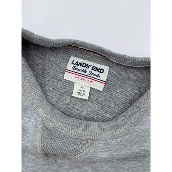 Lands' End Mens Gray Cotton Pullover Extra Large - Picture 3 of 4